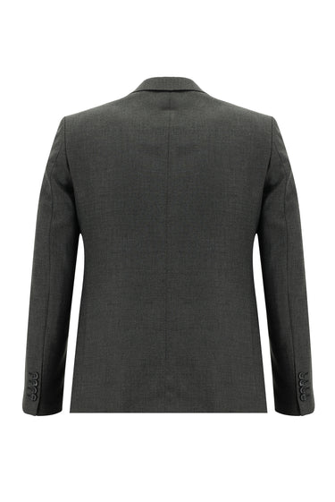 Orta Antrasit Slim Fit Dar Kesim Klasik Takım Elbise
