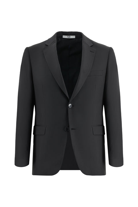 Siyah 7 Drop Slim Fit Dar Kesim Takım Elbise