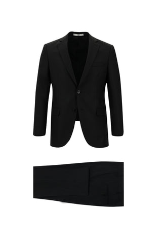  Siyah 7 Drop Super Slim Fit Eksra Dar Kesim Takım Elbise