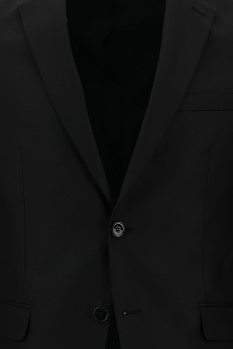 Siyah 7 Drop Super Slim Fit Eksra Dar Kesim Takım Elbise