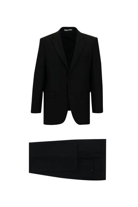 Black 7 Drop Slim Fit Narrow Cut Suit