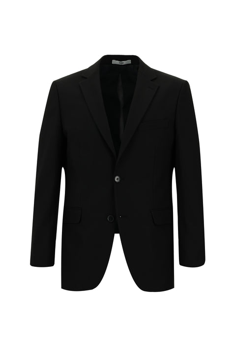Black 4-Drop Relaxed Fit Suit