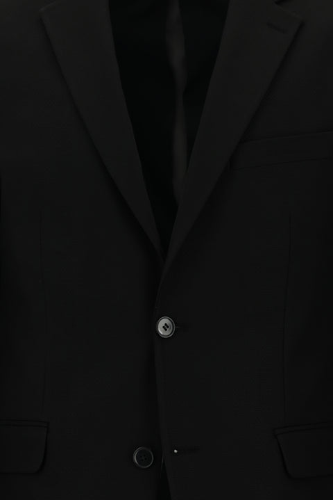 Black 4-Drop Relaxed Fit Suit
