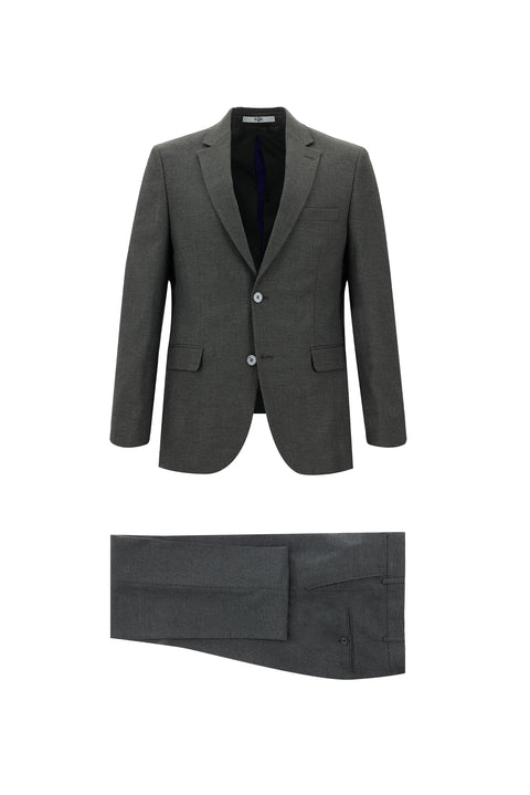 Koyu Füme 7 Drop Slim Fit Dar Kesim Takım Elbise