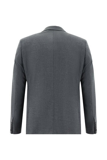  Açık Füme Slim Fit Dar Kesim Klasik Takım Elbise