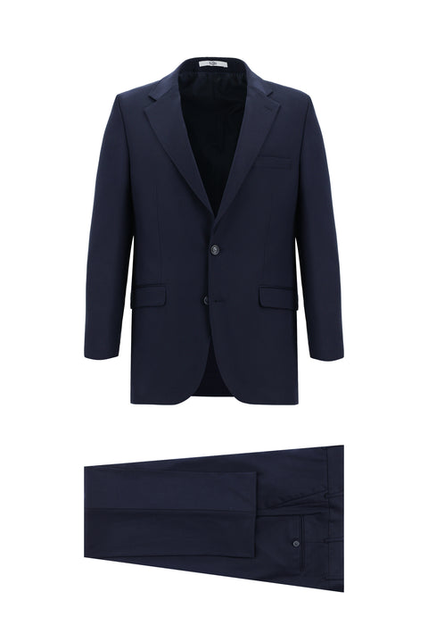 Koyu Lacivert 4 Drop Relaxed Fit Rahat Kesim Takım Elbise