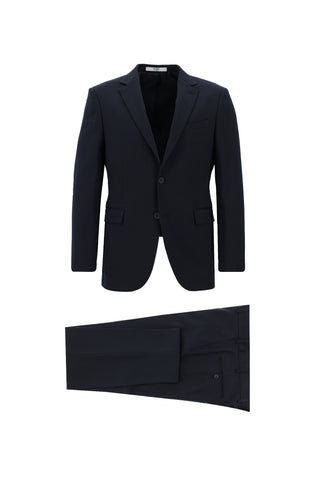  Koyu Lacivert Slim Fit Dar Kesim Klasik Takım Elbise