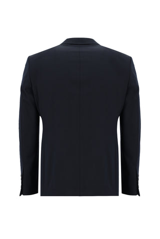  Koyu Lacivert Slim Fit Dar Kesim Klasik Takım Elbise