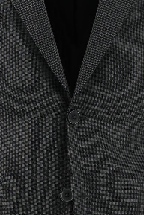 Orta Füme 4 Drop Relaxed Fit Rahat Kesim Desenli Takım Elbise