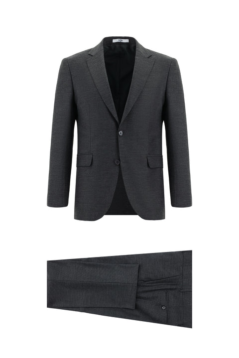 Medium Gray 7 Drop Slim Fit Suit