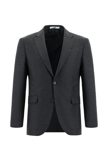  Orta Füme Slim Fit Dar Kesim Klasik Takım Elbise