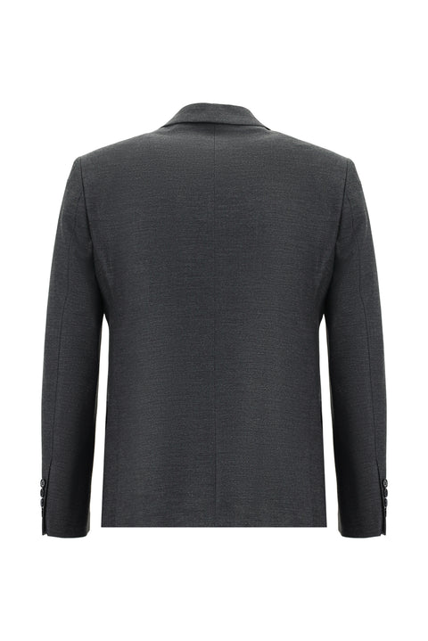 Medium Gray 7 Drop Slim Fit Suit