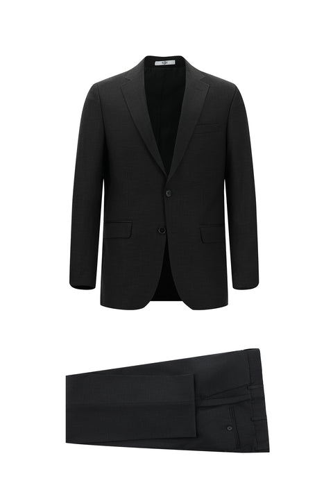 Medium Gray 4-Drop Relaxed Fit Suit