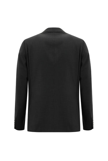 Orta Füme Relaxed Fit Rahat Kesim Klasik Takım Elbise