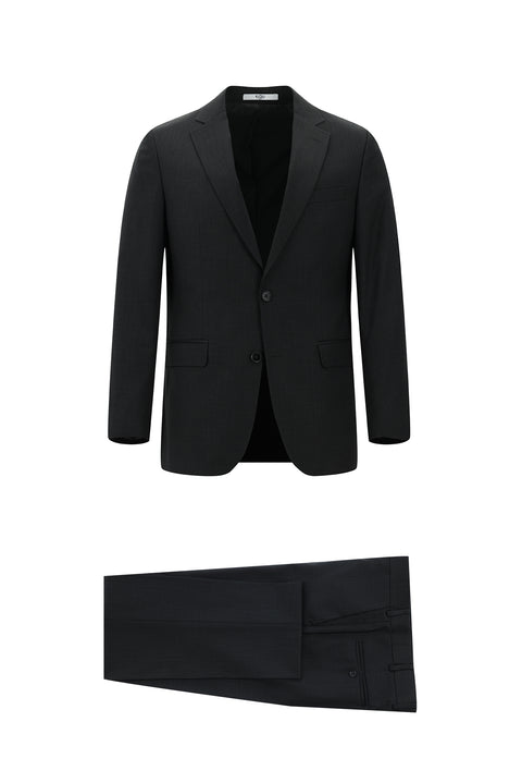 Dark Gray 6-Drop Regular Fit Standard Cut Suit