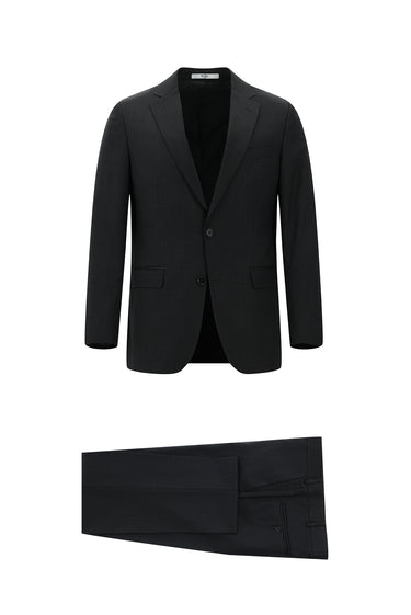  Koyu Füme Relaxed Fit Rahat Kesim Klasik Takım Elbise