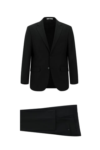  Siyah 8 Drop Muscle Fit Uzun Atletik Kesim Tak?m Elbise-Ki??l?