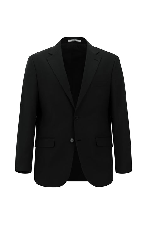 Siyah 8 Drop Muscle Fit Uzun Atletik Kesim Takım Elbise