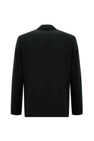  Siyah 8 Drop Muscle Fit Uzun Atletik Kesim Tak?m Elbise-Ki??l?