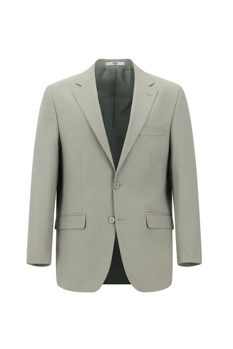 Light Gray 4-Drop Relaxed Fit Suit