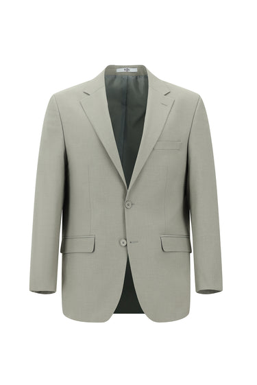 Açık Gri Relaxed Fit Rahat Kesim Klasik Takım Elbise