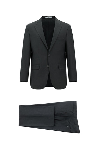 Koyu Füme Slim Fit Dar Kesim Klasik Takım Elbise