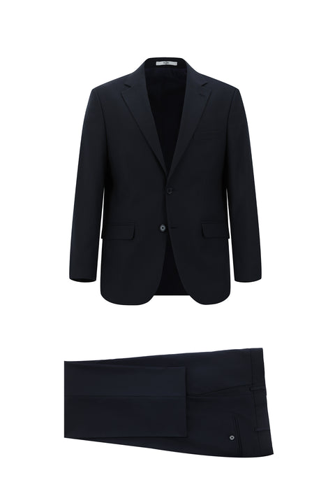 Koyu Lacivert 4 Drop Relaxed Fit Rahat Kesim Takım Elbise