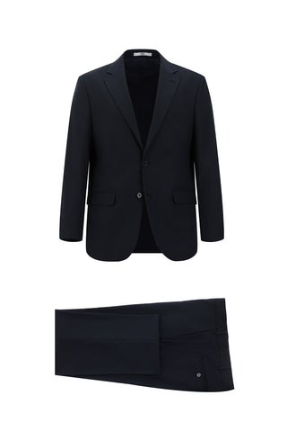  Koyu Lacivert Slim Fit Dar Kesim Klasik Takım Elbise