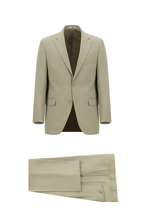 Light Beige 7 Drop Slim Fit Narrow Cut Suit