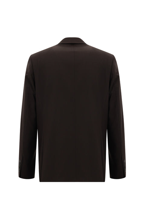 Koyu Bordo 4 Drop Relaxed Fit Rahat Kesim Takım Elbise