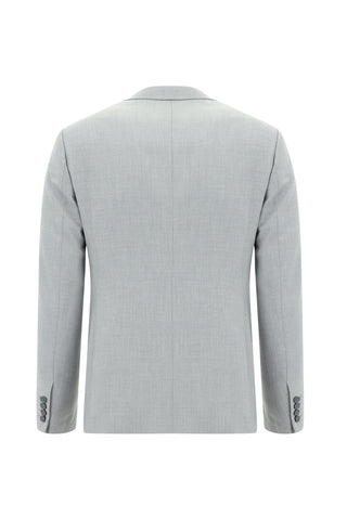  Aç?k Gri 7 Drop Super Slim Fit Eksra Dar Kesim Fit Tak?m Elbise-Ki??l?