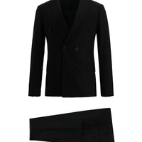 Siyah 7 Drop Super Slim Fit Eksra Dar Kesim Kruvaze Takım Elbise