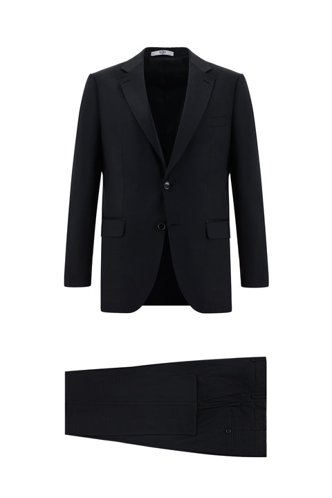 Siyah 7 Drop Slim Fit Dar Kesim Takım Elbise