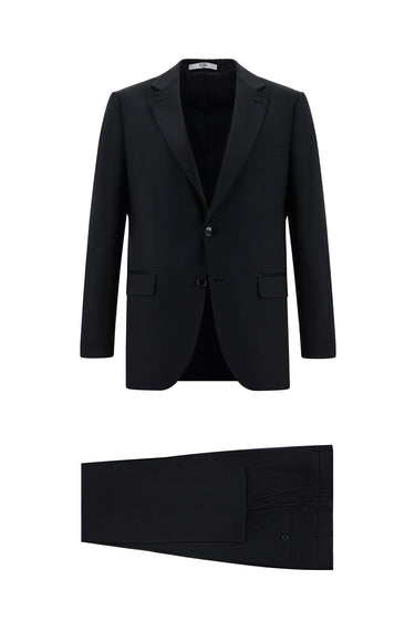 Siyah Slim Fit Dar Kesim Klasik Takım Elbise