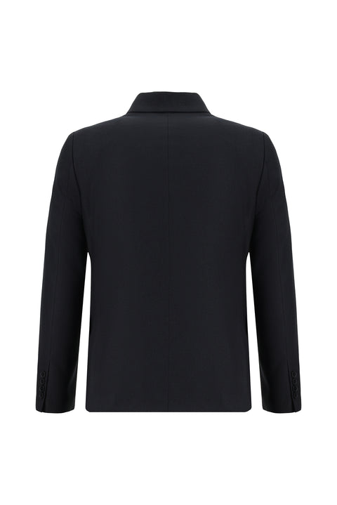 Dark Navy 6 Drop Regular Fit Standard Cut Patterned Double-Breasted Suit