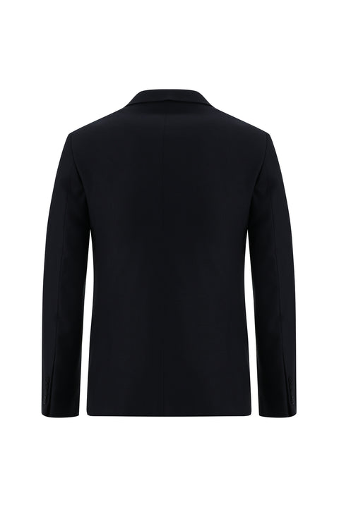 Koyu Lacivert 7 Drop Slim Fit Dar Kesim Kruvaze Takım Elbise