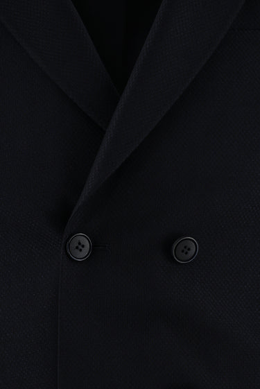 Koyu Lacivert Super Slim Fit Ekstra Dar Kesim Kruvaze Takım Elbise