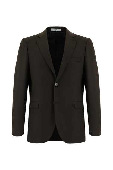  Koyu Kahve Regular Fit Klasik Takım Elbise