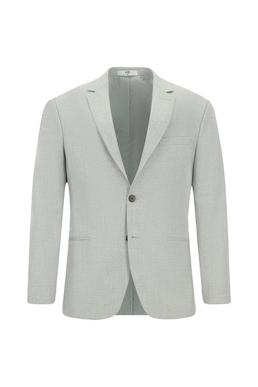 Açık Gri Super Slim Fit Ekstra Dar Kesim Klasik Desenli Takım Elbise