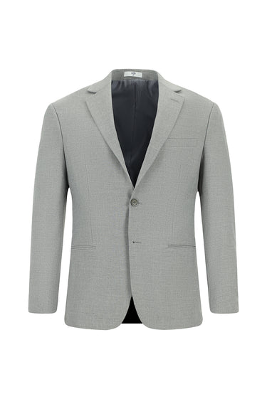 Orta Gri Super Slim Fit Ekstra Dar Kesim Klasik Desenli Takım Elbise