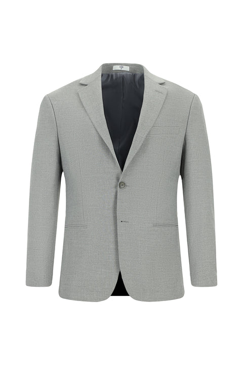 Orta Gri 7 Drop Super Slim Fit Eksra Dar Kesim Desenli Takım Elbise