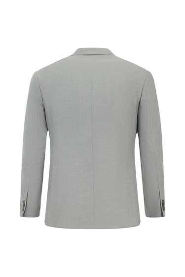 Orta Gri Super Slim Fit Ekstra Dar Kesim Klasik Desenli Takım Elbise