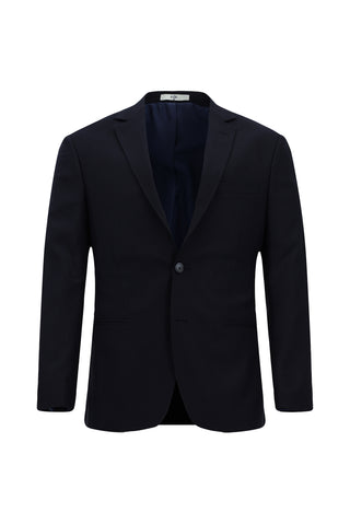  Orta Lacivert 7 Drop Super Slim Fit Eksra Dar Kesim Klasik Desenli Takım Elbise