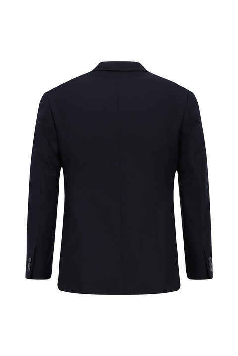 Medium Navy 7 Drop Super Slim Fit Extra Narrow Cut Patterned Suit