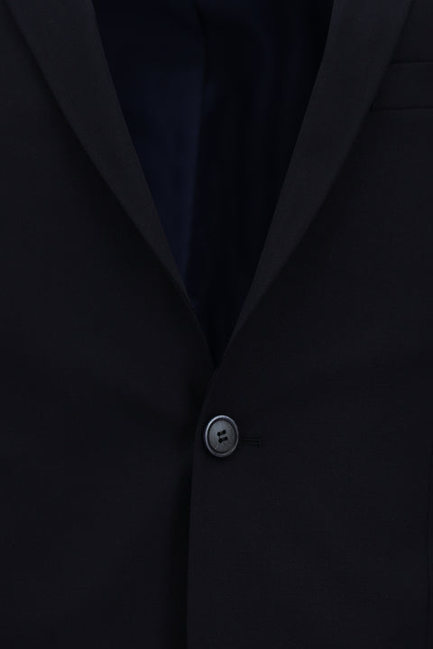 Medium Navy 7 Drop Super Slim Fit Extra Narrow Cut Patterned Suit