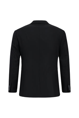  Koyu Lacivert 7 Drop Super Slim Fit Eksra Dar Kesim Desenli Takım Elbise