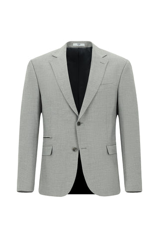  Orta Gri Regular Fit Likralı Fermuar Cepli Takım Elbise