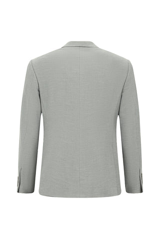  Orta Gri Regular Fit Likralı Fermuar Cepli Takım Elbise