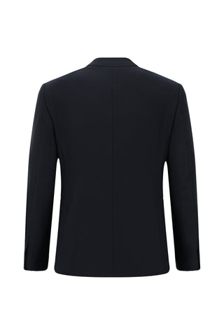  Koyu Lacivert Regular Fit Likralı Fermuar Cepli Takım Elbise