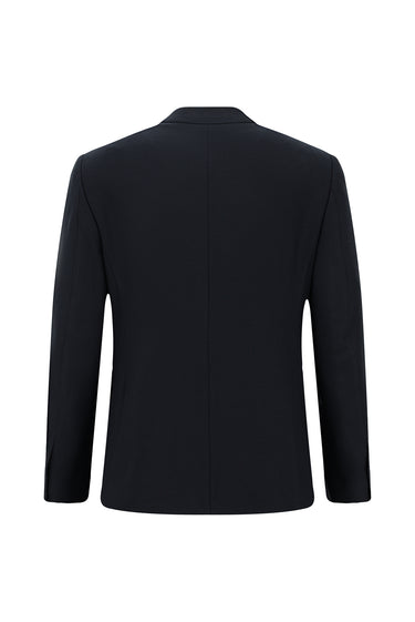  Koyu Lacivert Regular Fit Likralı Fermuar Cepli Takım Elbise